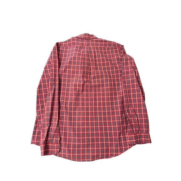 Ralph Lauren Mens XL Red Plaid Button-Down Shirt Custom Fit 100% Cotton Classic - Picture 6 of 6